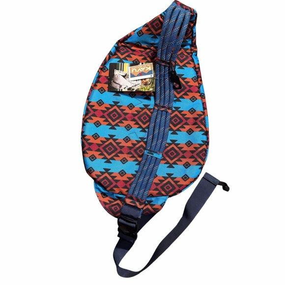 NEW KAVU Rope Sling Bag Aztec Navajo Print - Picture 6 of 10